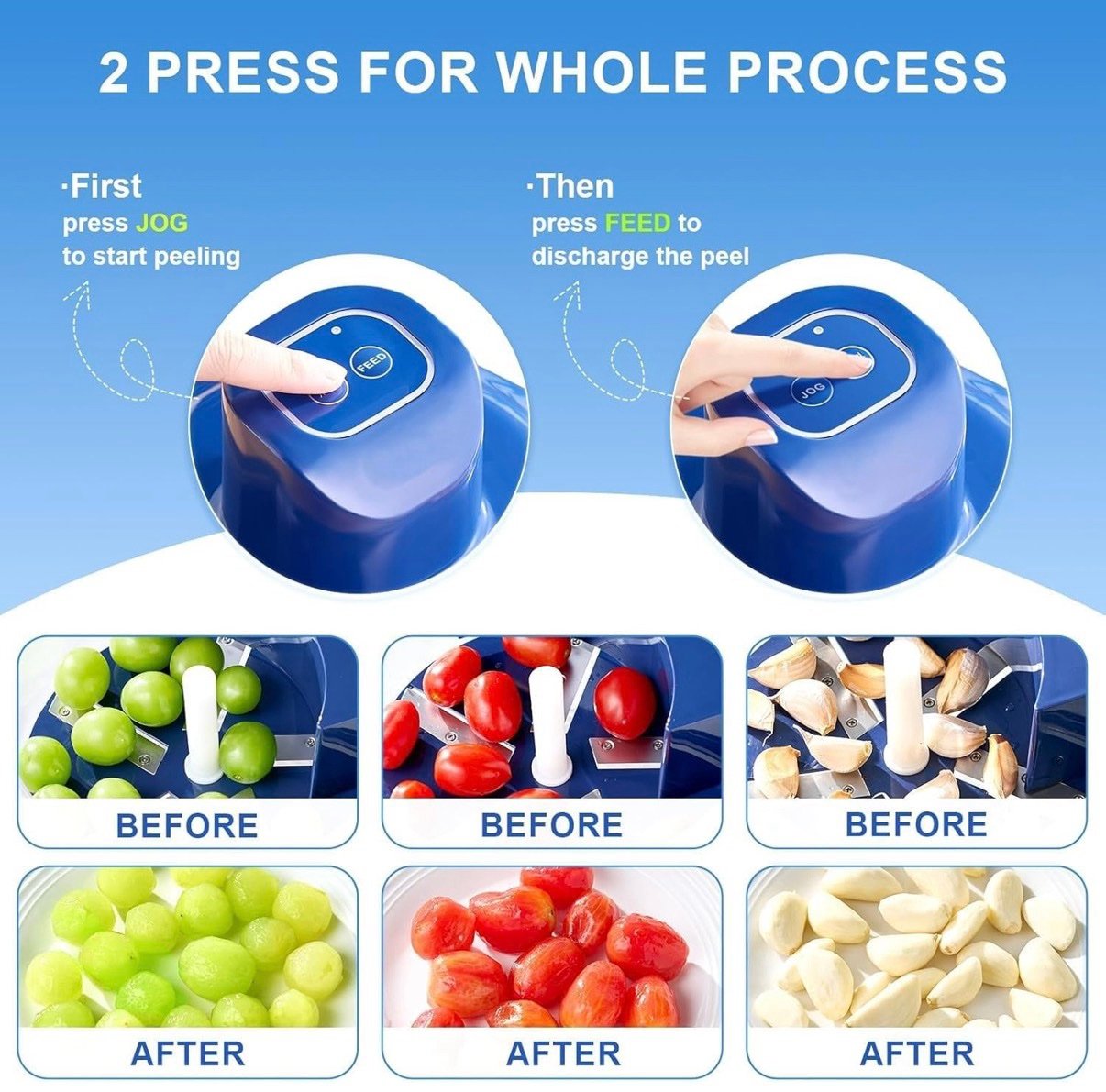 Fruit & Vegetable Peeler Machine | 5-Blade Precision Peeling | Rechargeable Cordless Stainless Steel Kitchen Tool - Image 6